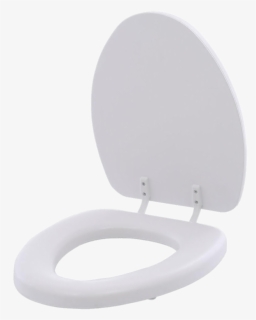 Open White Toilet Seat, HD Png Download, Transparent PNG
