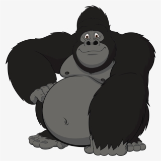 Happy Friendly Gorilla Ape, HD Png Download, Transparent PNG