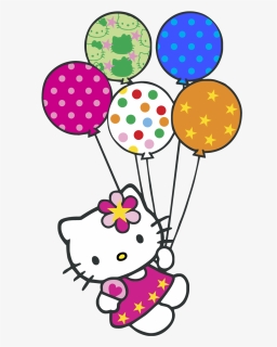 Hello Kitty Balloons Logo Vector Graphic, HD Png Download, Transparent PNG