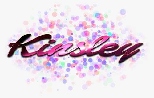 Kinsley Name Logo Bokeh Png, Transparent Png, Transparent PNG