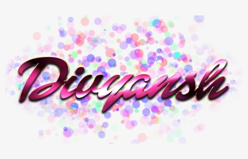 Divyansh Name Logo Bokeh Png, Transparent Png, Transparent PNG