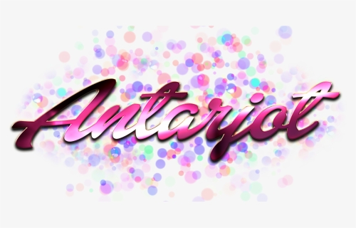 Antarjot Name Logo Bokeh Png, Transparent Png, Transparent PNG