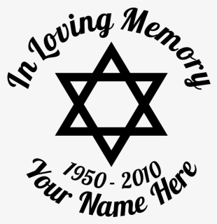 In Loving Memory Star Of David Sticker, HD Png Download, Transparent PNG