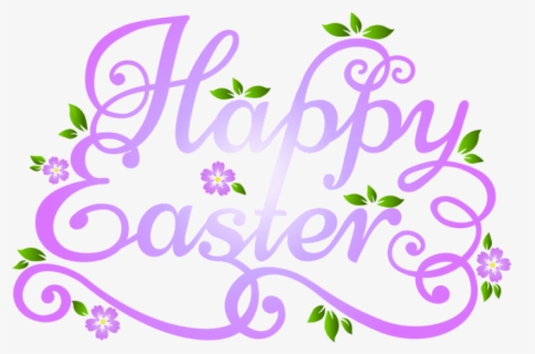 Happy Easter Png Purple, Transparent Png, Transparent PNG