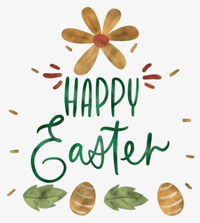 Happy Easter Text Png Free Download, Transparent Png, Transparent PNG