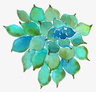 Watercolor Succulent Png Image, Transparent Png, Transparent PNG