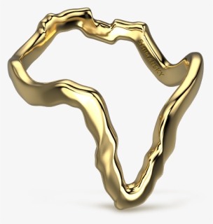 Tip Of Africa Pave 18k Yellow Gold, HD Png Download, Transparent PNG