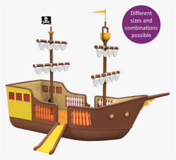 1540 4001 Pirate Ship Classic Button   Width, HD Png Download, Transparent PNG