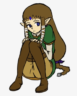 Tp Zelda In Link S Tunic By Shearah, HD Png Download, Transparent PNG
