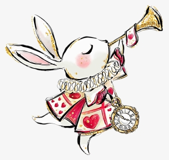 #watercolor #bunny #rabbit #alice #aliceinwonderland, HD Png Download, Transparent PNG