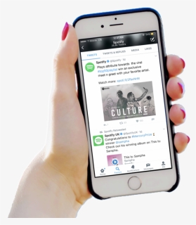 Spotifytweet-hand, HD Png Download, Transparent PNG