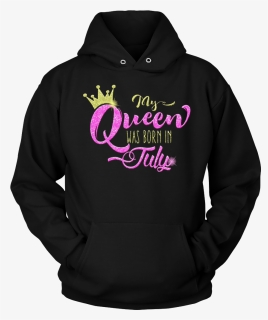 My Queen Was Born In July Gold Crown Glittery Birthday, HD Png Download, Transparent PNG