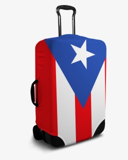 Puerto Rico Flag Suitcase Cover   Data-large Image, HD Png Download, Transparent PNG