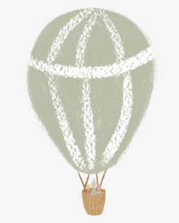 Mint Hot Air Balloon Png, Transparent Png, Transparent PNG