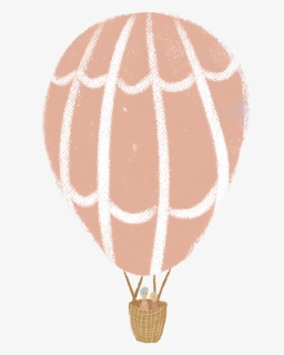 Peach Hot Air Balloon Png, Transparent Png, Transparent PNG