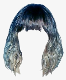 Hair Bangs Bobbedhair Colorful Niche Aesthetic Png, Transparent Png, Transparent PNG