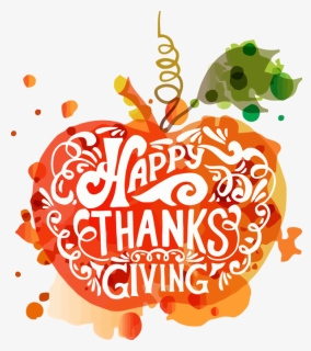 Transparent Thanksgiving Text Ornament Heart For Happy, HD Png Download, Transparent PNG