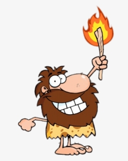 Free Png Download Caveman Holding A Torch Png Images, Transparent Png, Transparent PNG