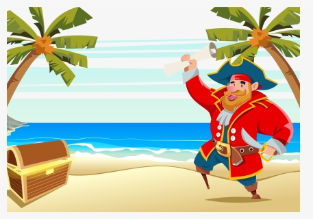 Palm Clipart Pirate, HD Png Download, Transparent PNG
