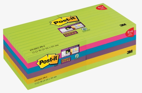 Post It Super Sticky Notes 101x101mm Prom Pack 8 Plus, HD Png Download, Transparent PNG