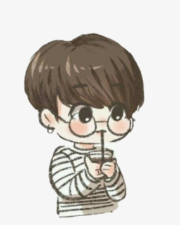 Drawing Bts Cute Cartoon Transparent & Png Clipart, Png Download, Transparent PNG
