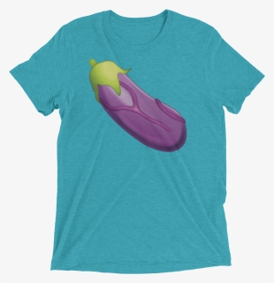 Veiny Eggplant Emoji Triblend T Shirt Swish Embassy, HD Png Download, Transparent PNG