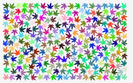 Prismatic Marijuana Background, HD Png Download, Transparent PNG