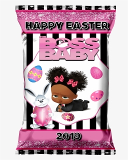 Editable Pink Boss Baby Easter Chip Bag & Juice Pouch, HD Png Download, Transparent PNG