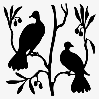 Doves Silhouette, HD Png Download, Transparent PNG
