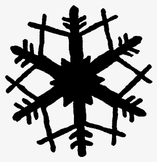 Black And White Snowflake Silhouette Clip Art, HD Png Download, Transparent PNG