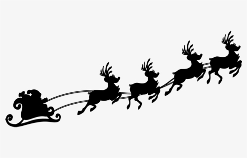 Reindeer Silhouette Download, HD Png Download, Transparent PNG