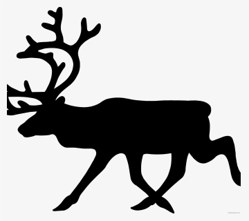 Clipart Reindeer Black And White, HD Png Download, Transparent PNG