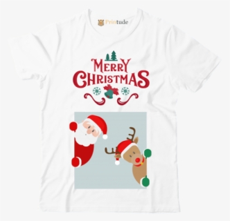 1576933303 H 750 Christmas Santa Reindeer, HD Png Download, Transparent PNG