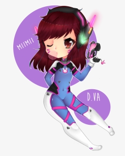 28 Collection Of Dva Drawing Chibi, HD Png Download, Transparent PNG