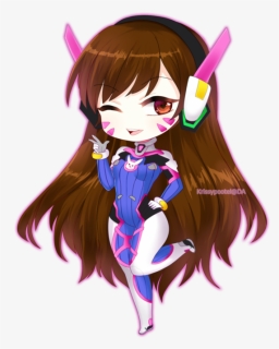 28 Collection Of Dva Drawing Chibi, HD Png Download, Transparent PNG