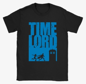 Time Lord Doctor Who Running To The Tardis Shirts, HD Png Download, Transparent PNG