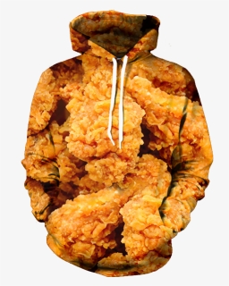 Fried Chicken Hoodie All Over Print Apparel Getonfleek, HD Png Download, Transparent PNG