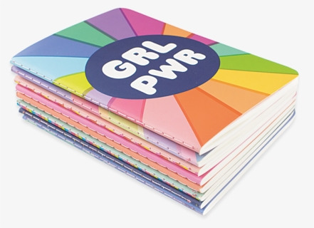 8 Stacked Pocket Pal Journals Grl Pwr Lined Paper Pocket, HD Png Download, Transparent PNG