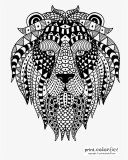 Abstract Ornamental Lion, HD Png Download, Transparent PNG