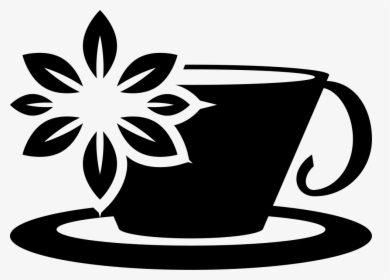 Lilac Tea Cup With A Flower - Icon Cup Tea Png, Transparent Png, Transparent PNG