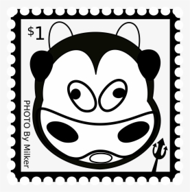 Cow Big Image Png - Postage Stamp Clip Art, Transparent Png, Transparent PNG
