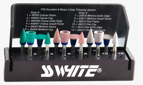 P3s Polisher Kit 12pcs S,m & Fine - Ss White Jazz Polisher, HD Png Download, Transparent PNG