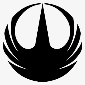 Symbol,black And White,graphics,logo - Rogue One Rebel Symbol, HD Png Download, Transparent PNG