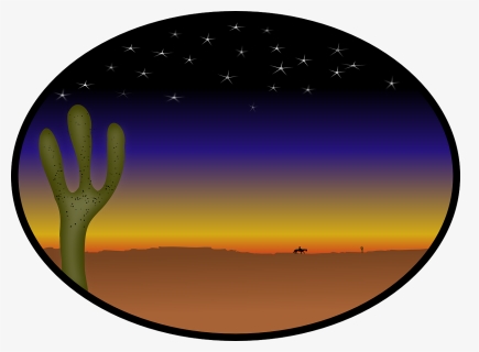 Cactus, Country, Cowboy, Desert, Stars, Sunset - Transparent Country Western Music Png, Png Download, Transparent PNG