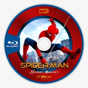 Homecoming Bluray Disc Image - Spider Man Homecoming Blu Ray Disc, HD Png Download, Transparent PNG