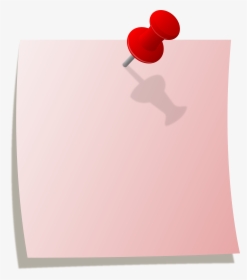 Transparent Sticky Note Png - Pink Sticky Note Png, Png Download, Transparent PNG