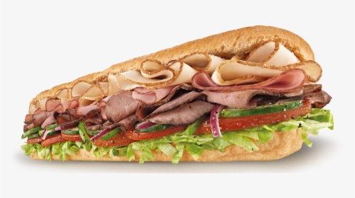 Blt Submarine Sandwich Subway Pulled Pork - Transparent Subway Sandwich Png, Png Download, Transparent PNG