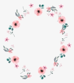 #flowers #everything #border #circle #pretty #cute - Border Circle Of Flowers, HD Png Download, Transparent PNG