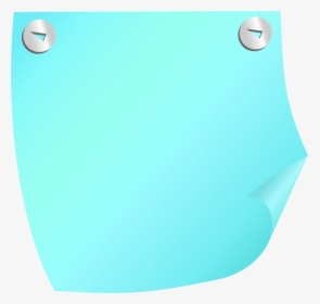 Sticky Note Blue Png Clip Art - Blue Sticky Note Clipart, Transparent Png, Transparent PNG