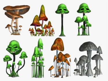 Mushrooms Clipart Object - Psychedelic Mushroom Png, Transparent Png, Transparent PNG